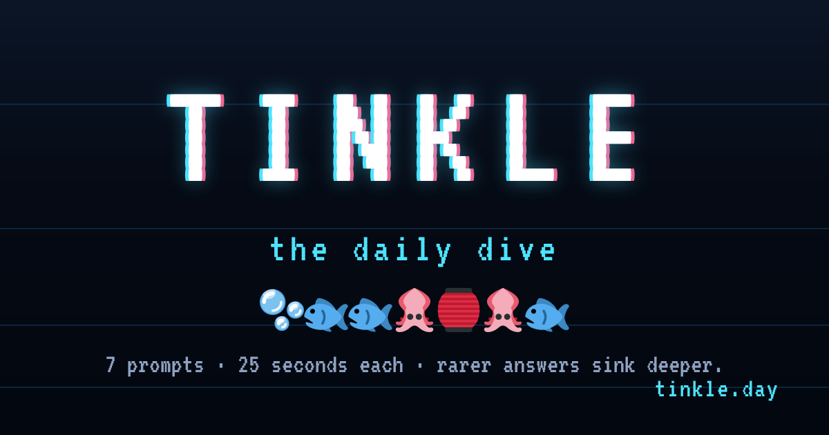 I made a daily word game where the obvious answer scores 10 and the weird one scores 100